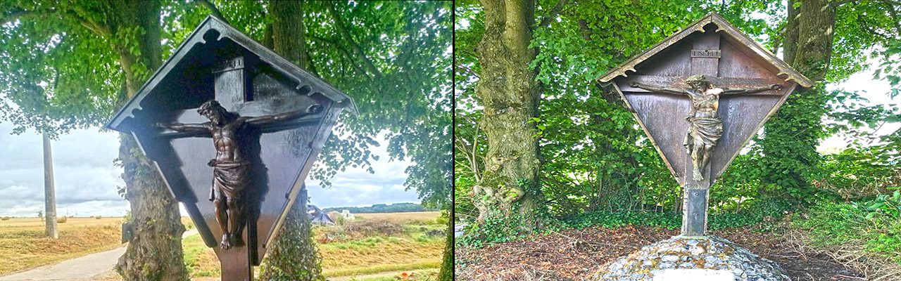 Houston Memorial before and after